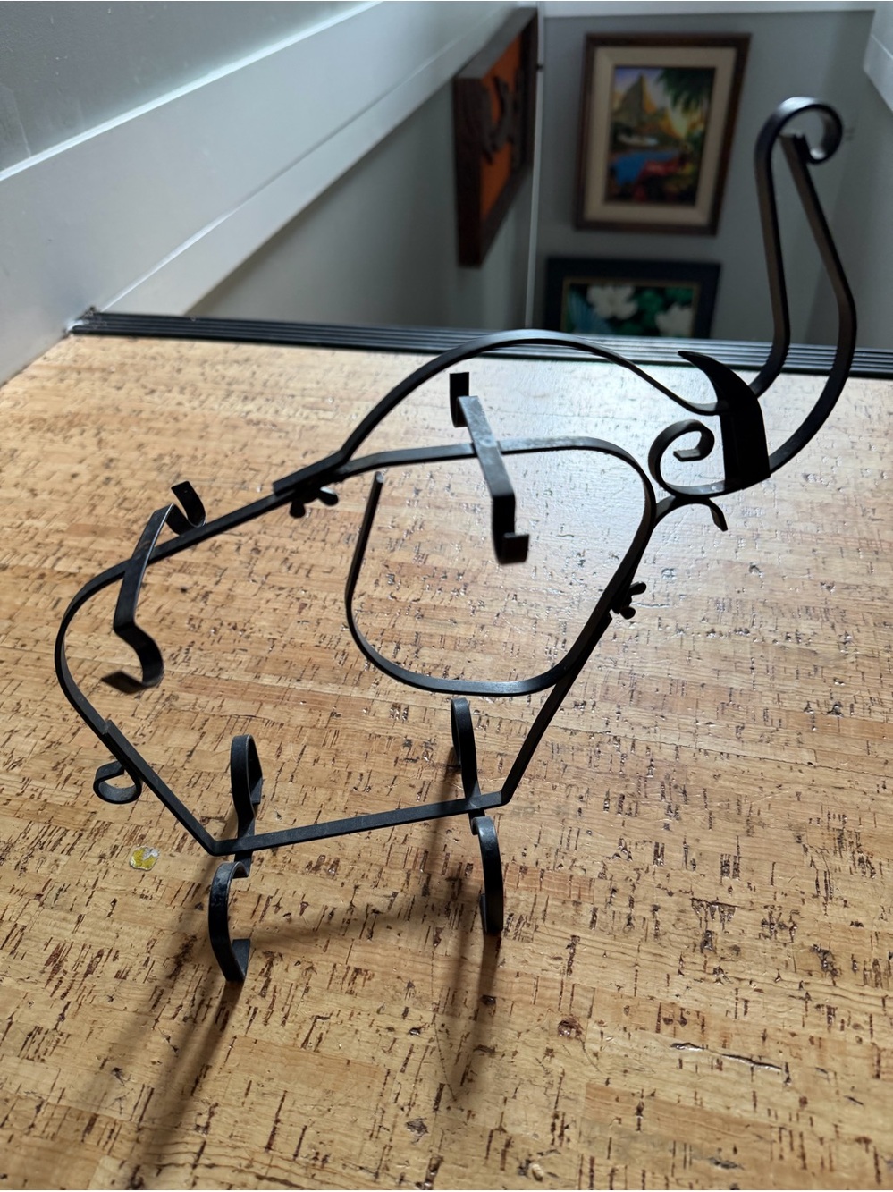 Vintage elephant shaped mug tree